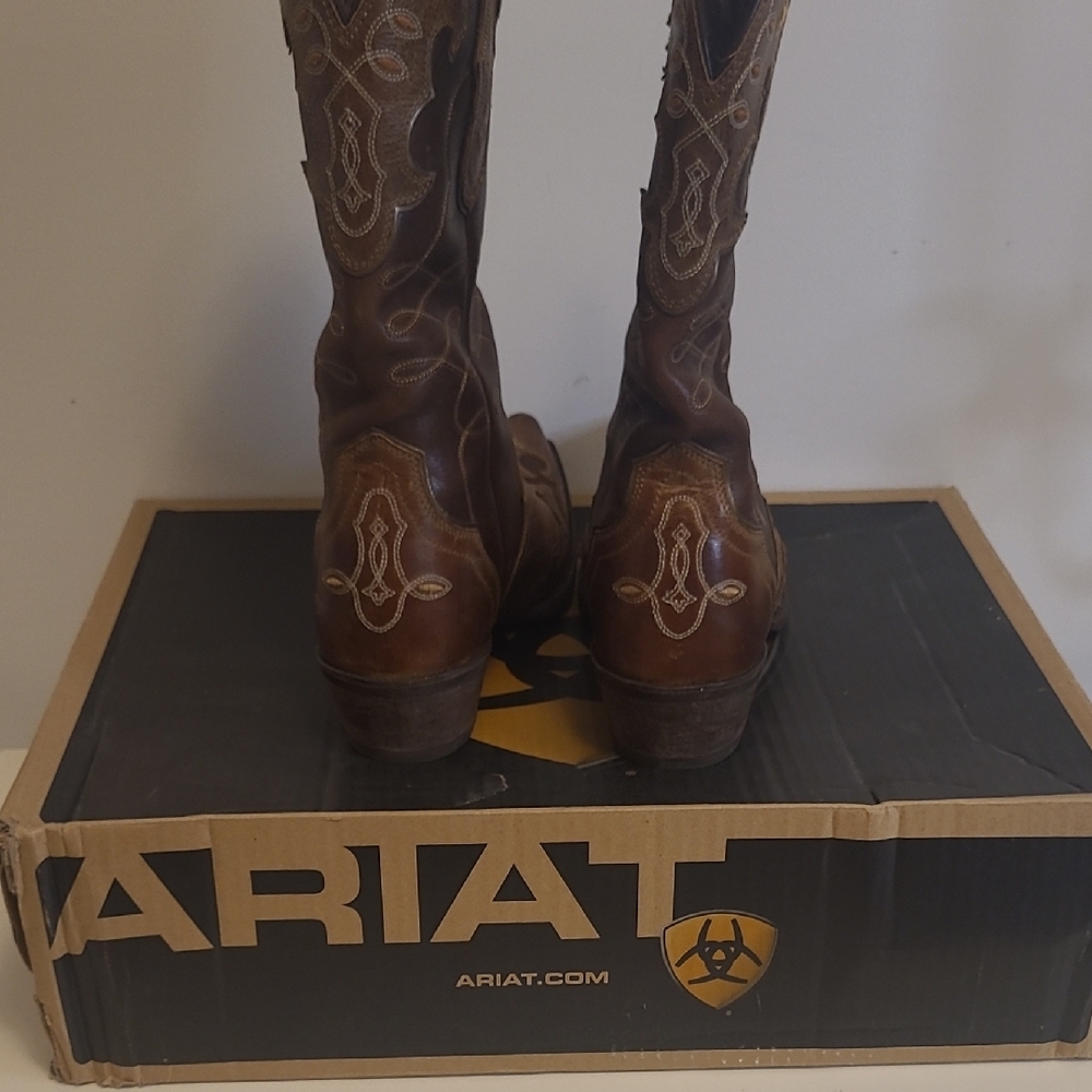 Ariat Brown Western Ankle Boots - Picture 15 of 16